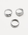 Set Anillos Plata,PLATEADO