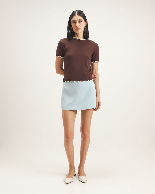 Short Falda Turquesa