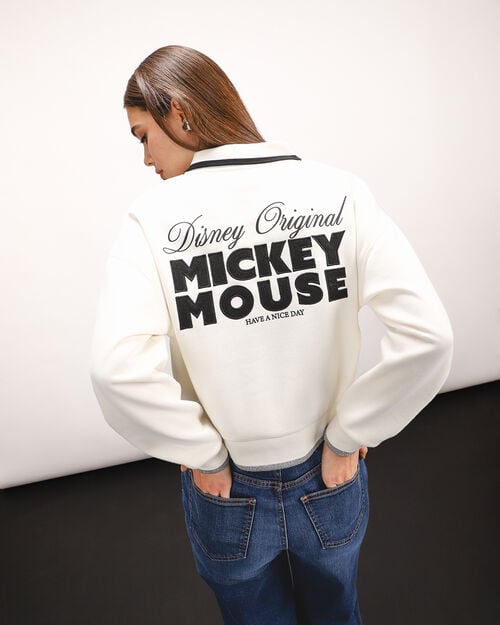 Sudadera Blanca Mickey Mouse