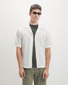 Camisa Beige Tejida,CRUDO
