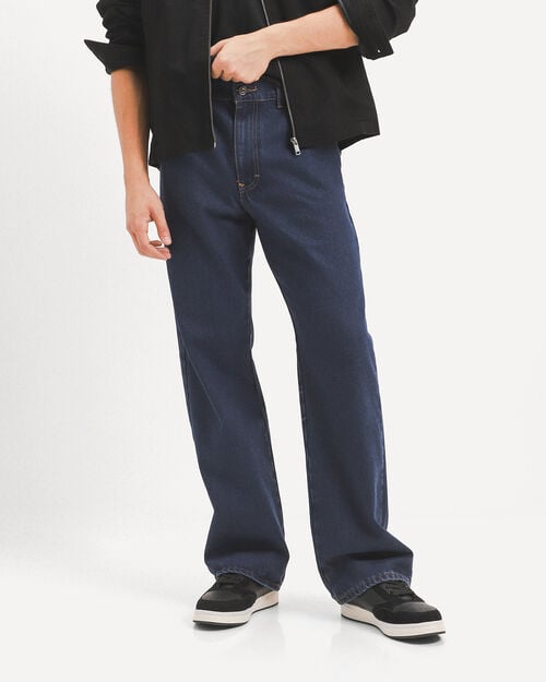 Jeans Fit Straight Azul