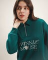Sudadera Minnie Mouse,VERDE OBSCURO