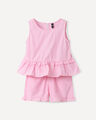 Conjunto Rosa Blusa Y Short,ROSA PASTEL