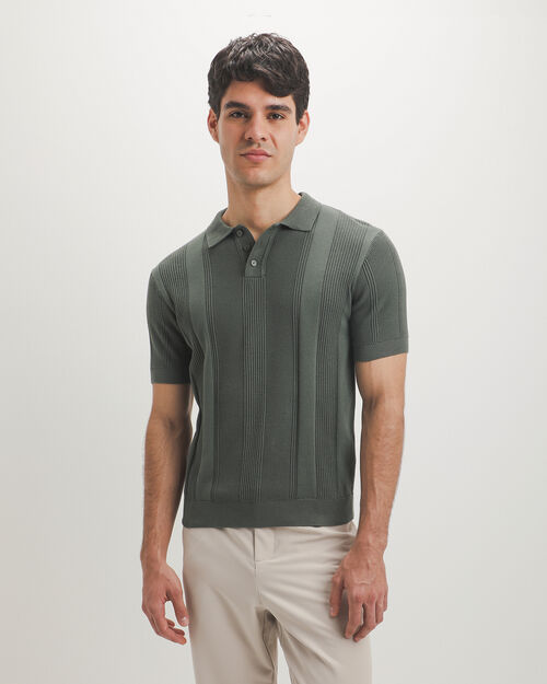 Polo Verde Manga Corta