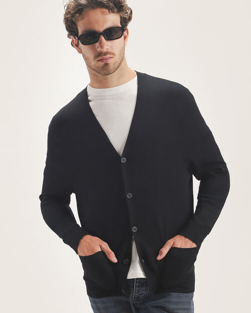 Suéter Negro De Punto