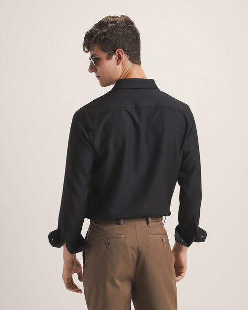 Camisa Negra Fit Slim