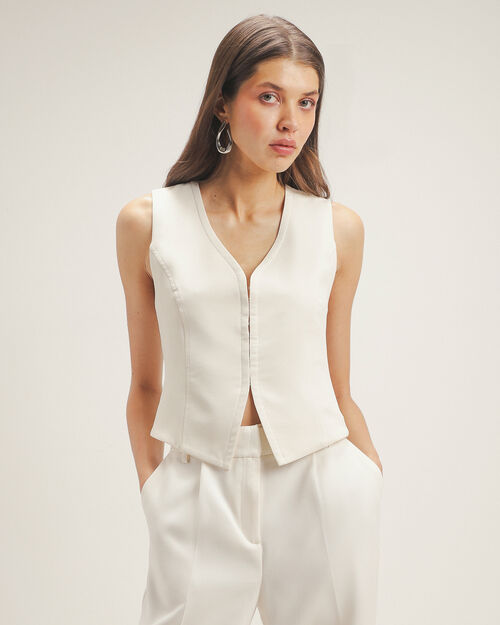 Chaleco Blanco Pinzas