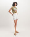 Short De Mezclilla,BLANCO