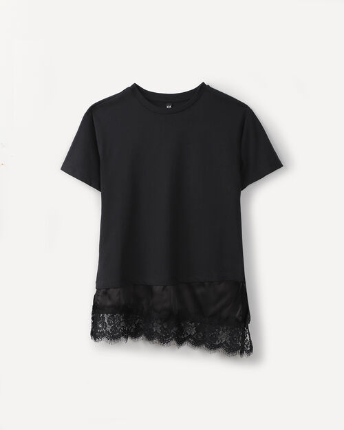 Playera Con Encaje