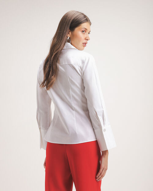 Camisa Blanca Cruzada