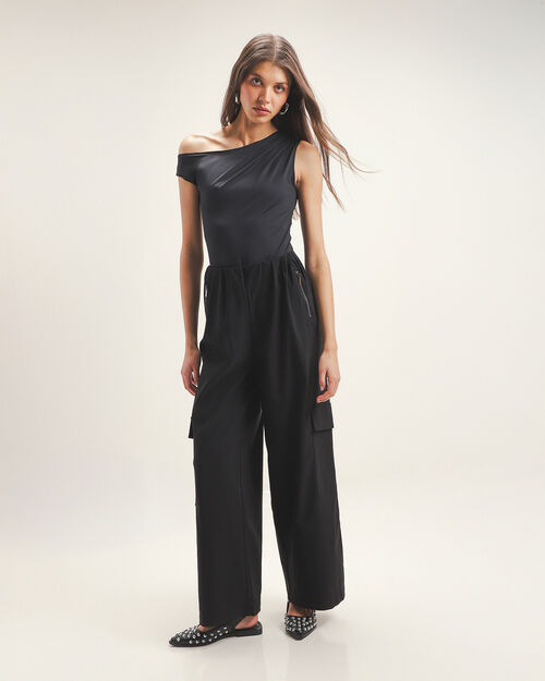 Pantal&oacute;n Wide Leg Negro