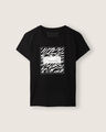 Playera Con Estampado,NEGRO