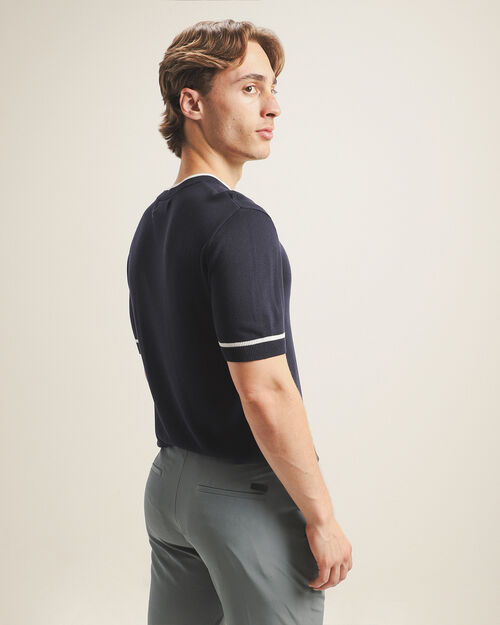 Playera Manga Corta Azul