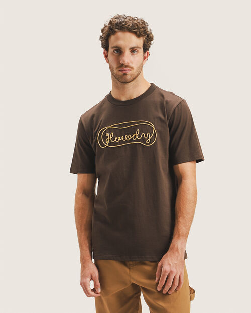 Playera Caf&eacute; Manga Corta