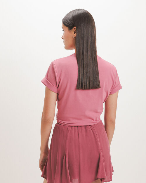 Playera Rosa Relaxed