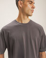Playera Gris Manga Corta,GRIS CARBON