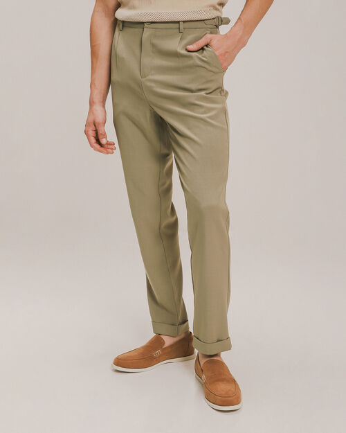 Pantalón Fit Straight Verde