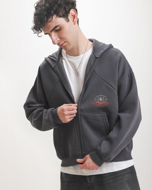 Sudadera Gris Oversize