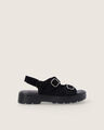 Sandalias Caf&eacute;s Studs,NEGRO
