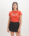 Playera Beige Estampada,NARANJA TERRACOTTA