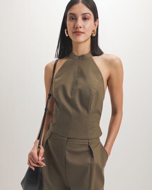 Top Halter Verde