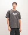 Playera Fit Relaxed Dise&ntilde;o,GRIS