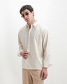 Camisa Textura Beige,CAFE CLARO