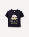 Playera Caf&eacute; Texto,AZUL ULTRAMAR