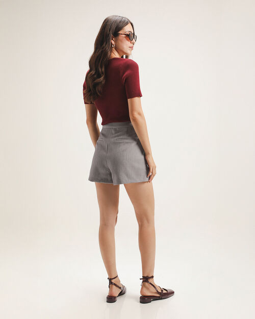 Short Falda Gris