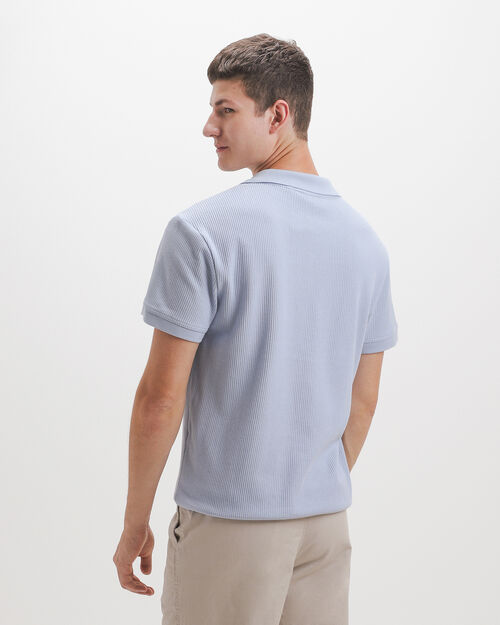 Polo Boxy Azul Cielo