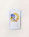 Playera Manga Corta Sonic,BLANCO