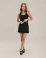 Short Falda Aberturas Negra,NEGRO