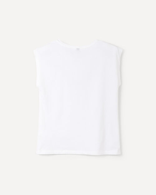 Playera Beige Bordada
