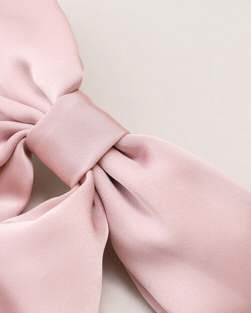 Moño Rosa Para Cabello