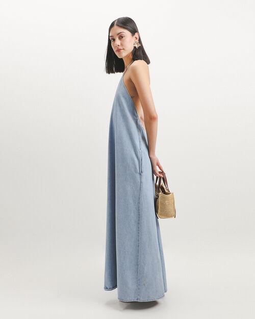 Vestido Largo Mezclilla