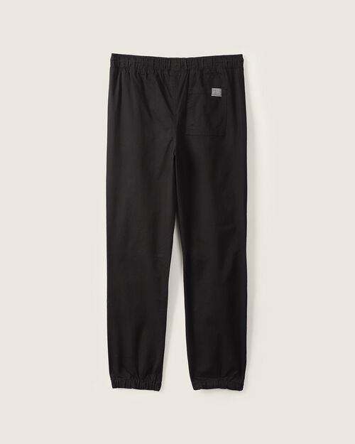 Jogger Negro Con El&aacute;stico