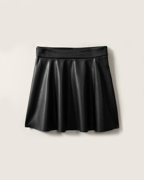 Falda Mini Efecto Piel
