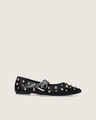 Zapato Plano Aplicaciones,NEGRO