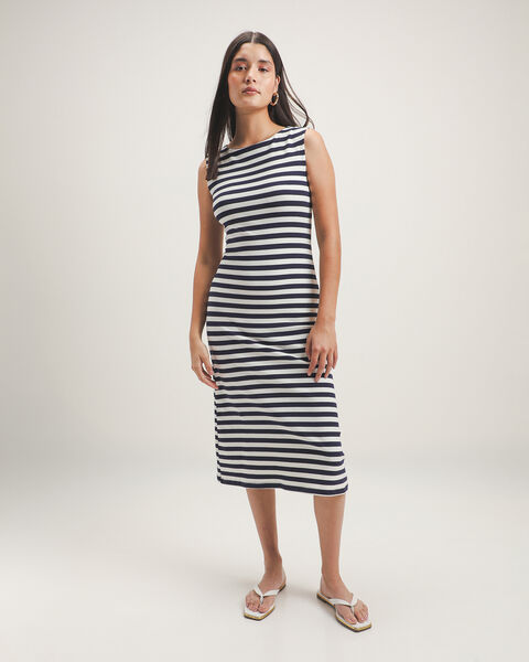 Vestido Midi Rayas