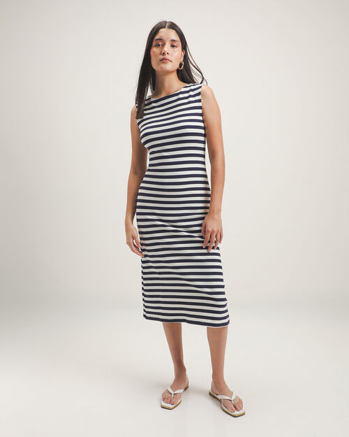 Vestido Midi Rayas