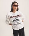 Sudadera Cerrada Betty Boop,BLANCO HUESO