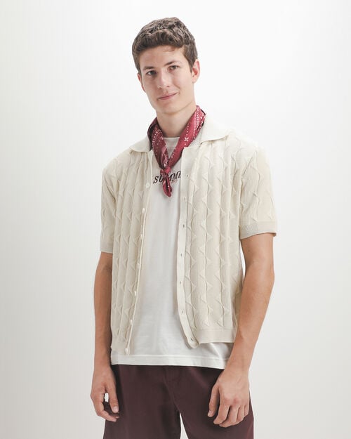 Camisa De Punto Beige