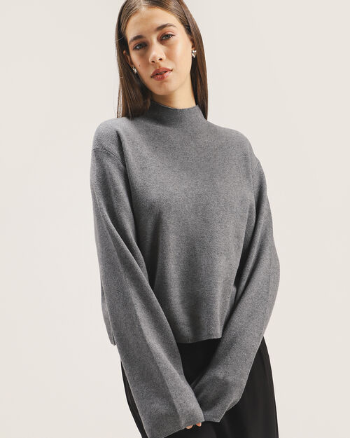 Suéter Cuello Alto Tejido