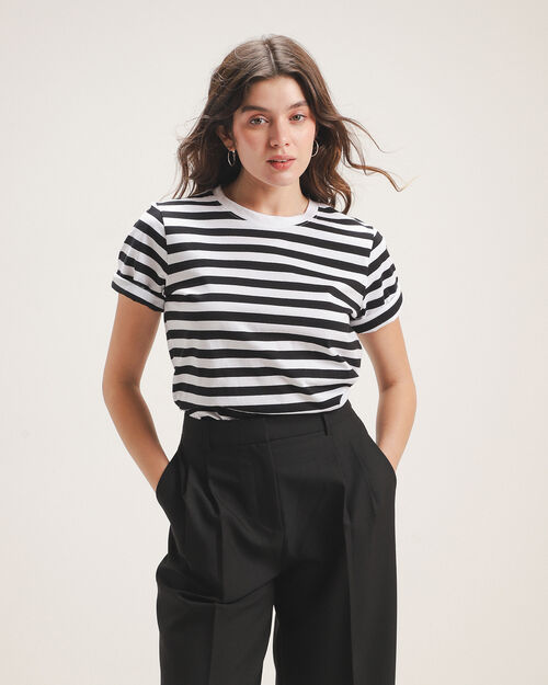 Playera Rayas Boxy