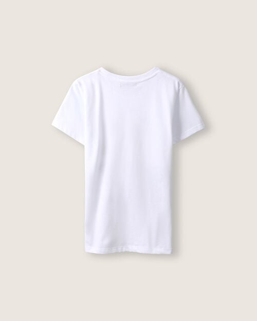Playera Estampada Blanca