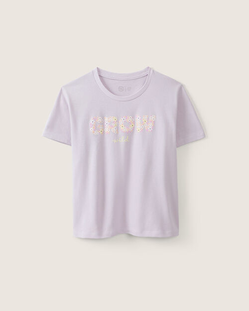 Playera Manga Corta Flores