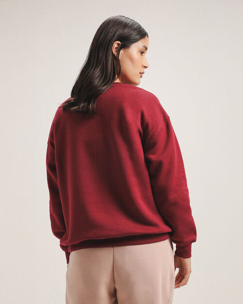 Sudadera Roja Estampada