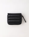 Cartera Caf&eacute; Entrelazada,NEGRO