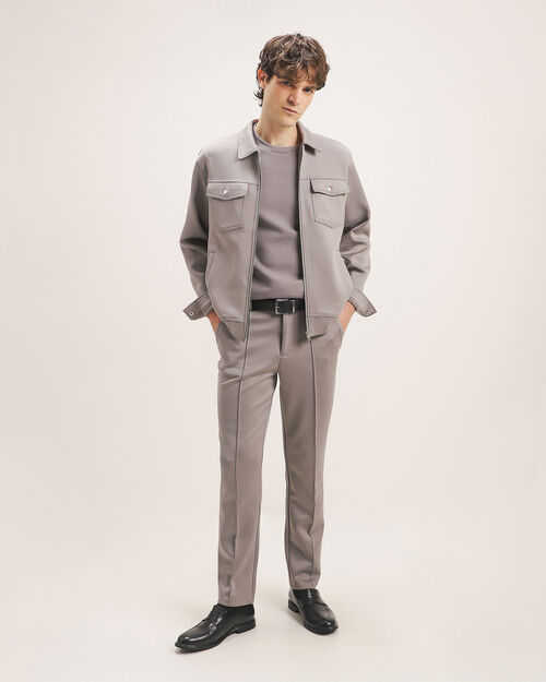Pantalón Fit Regular Gris