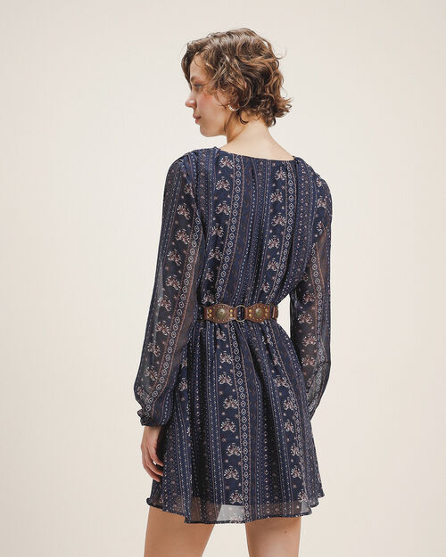 Vestido Corto Estampado